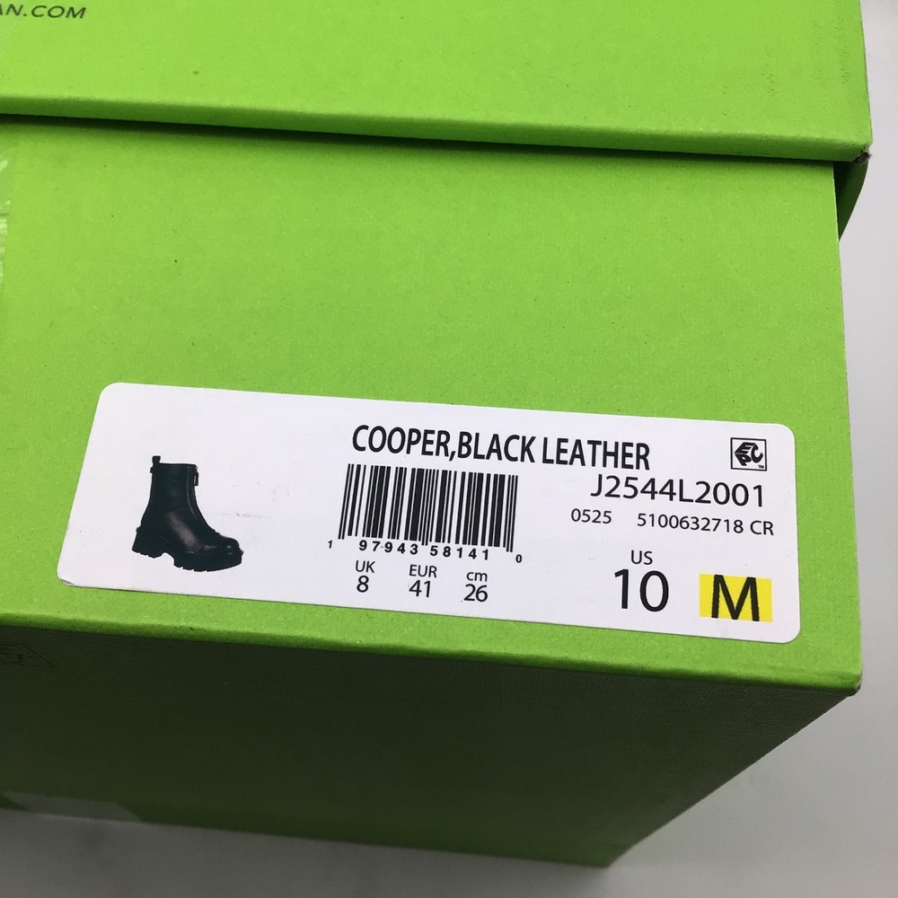 Sam Edelman Cooper Black Leather Front Zip Lug Sole Boots Womens Size 10 M NEW - Picture 7 of 7